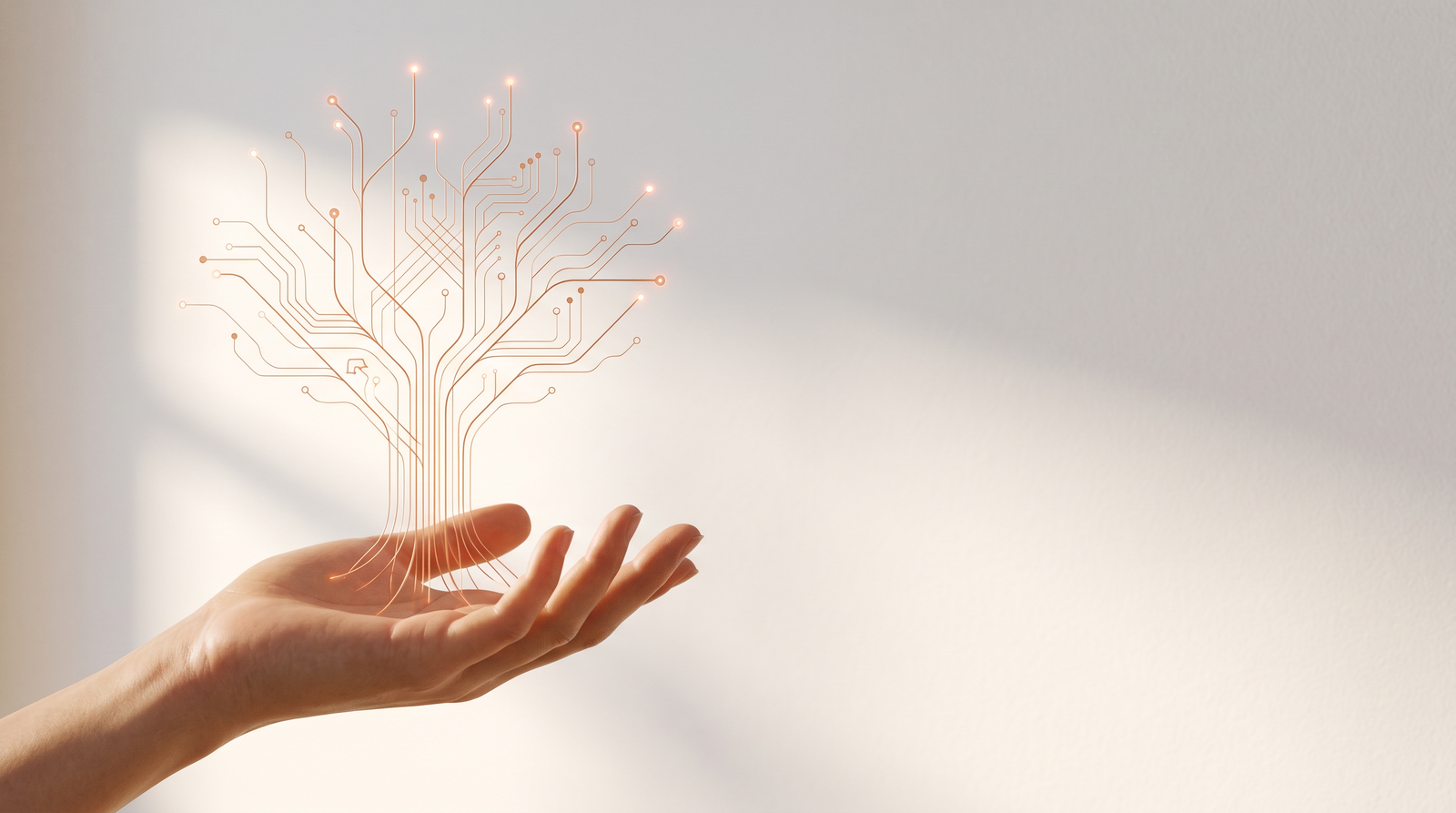 La tecnologia che cresce dalle mani umane